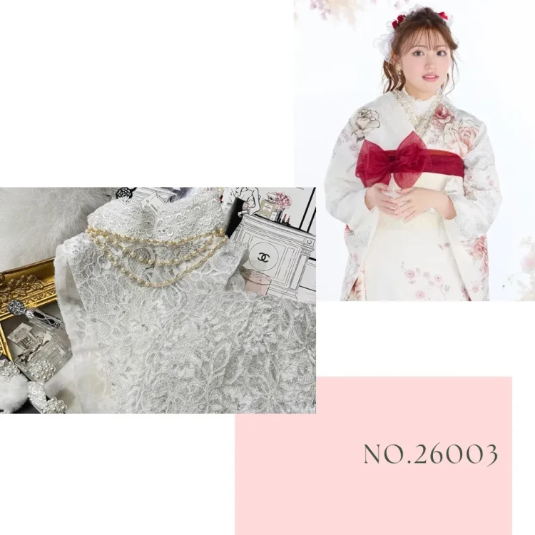 成人式振袖小物新作入荷♡ホワイトレースインナー(通常タイプ)