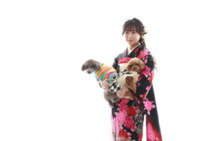 TAKAZEN橿原店のワンちゃんと写真を撮ったお客様