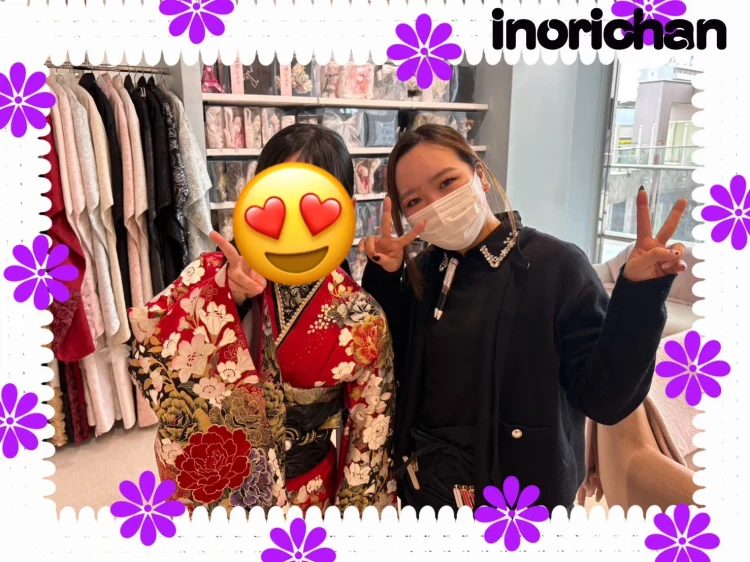 堺市堺区の成人式に参加されるお嬢様の桂由美デザインのお振袖コーディネート紹介