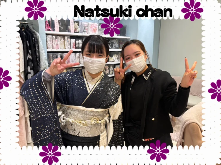 和歌山県海南市からご来店でヴィンテージスタイルのキラキラグリッターお振袖のコーディネートでご契約いただいたお嬢様