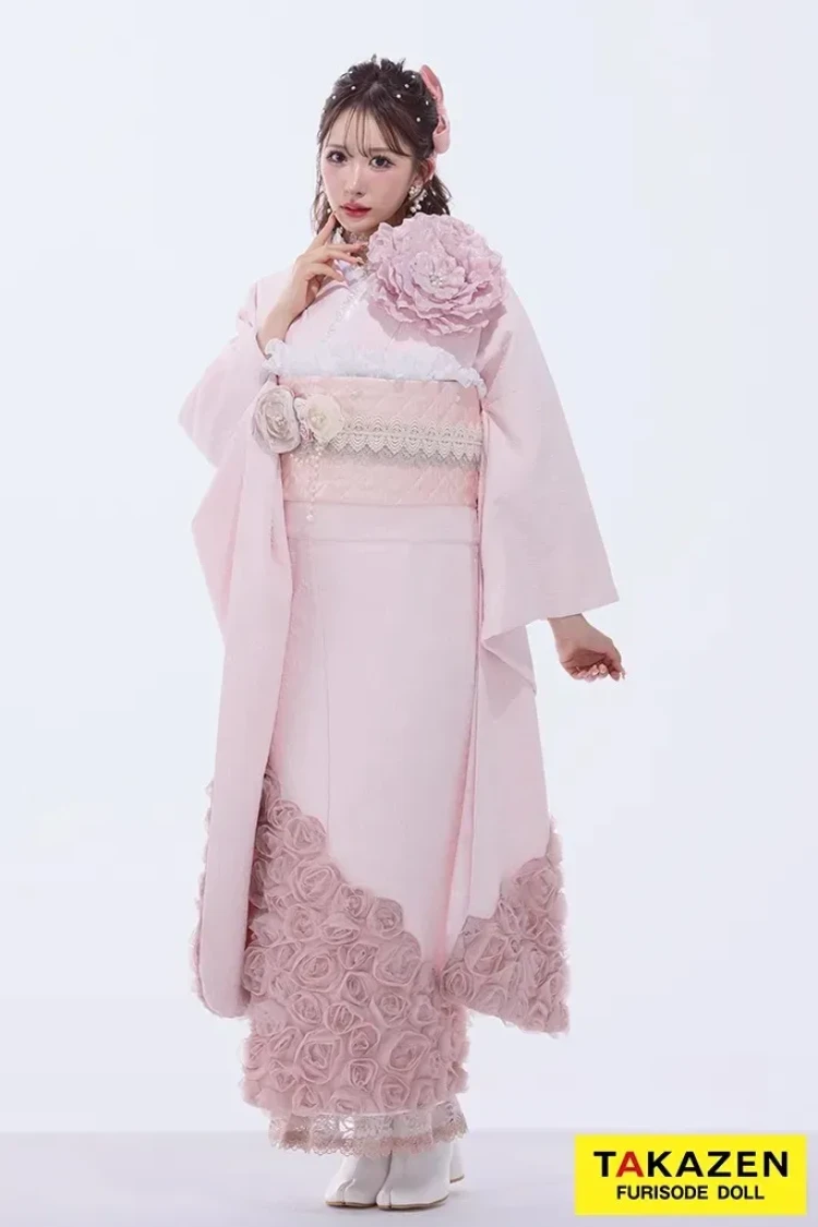 成人式振袖　かわいい　キラキラ　ぴょな　聖奈