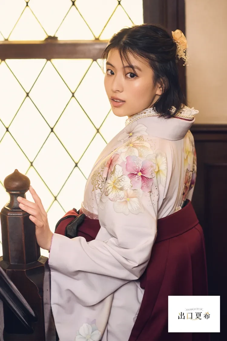 TAKAZENのレンタル袴 出口夏希ブランド袴　正統派古典　ピンク　古典柄　シンプル　控えめ　上品な袴コーデ【通販可】R26084