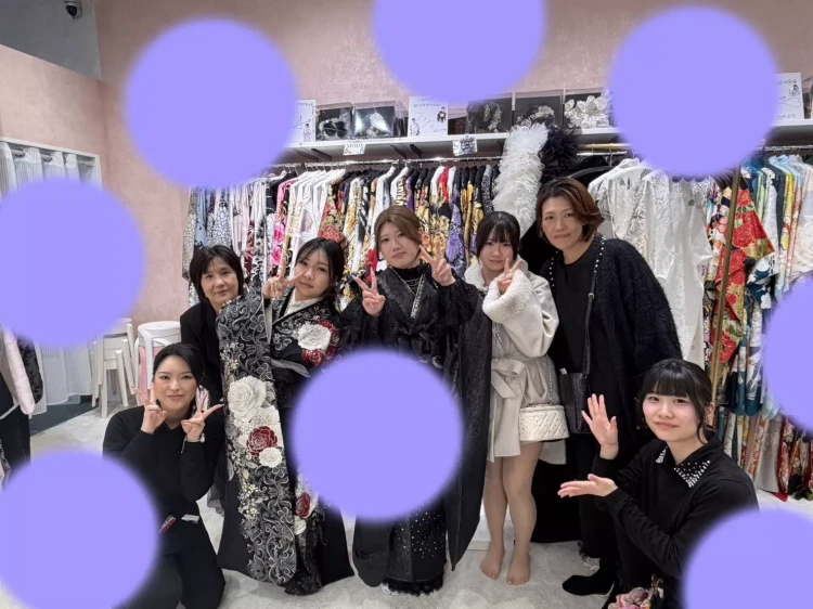 TAKAZEN神戸旧居留地店のタカゼンオリジナルヘップバーンシリーズのお振袖コーデをご紹介