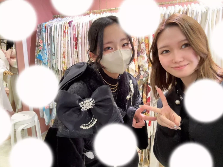 TAKAZEN姫路店　姫路市　成人式　卒業式　袴　振袖　写しまショット　イマドキ振袖　キラキラ　写真撮影無料　写真プラン　ふわふわ振袖　ファー振袖　加古川振袖　高砂振袖　