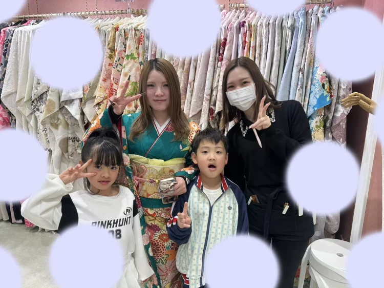 TAKAZEN姫路店　姫路市　成人式　卒業式　袴　振袖　イマドキ振袖　キラキラ　ギャル　結婚式振袖　緑古典柄　緑振袖　