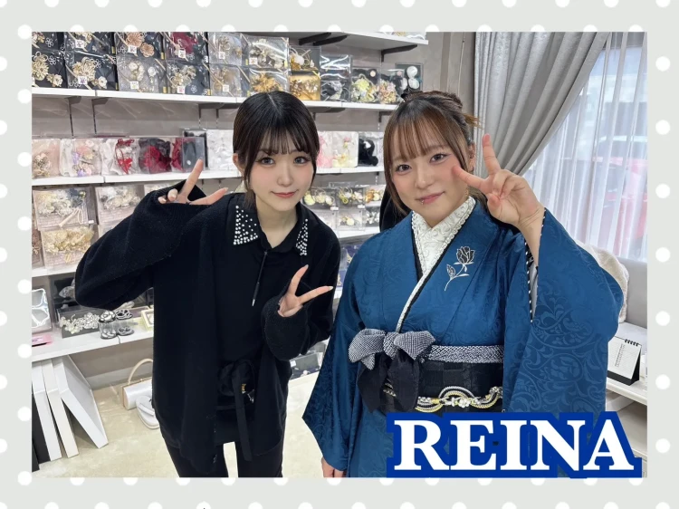 TAKAZEN奈良店で人と被らない青色のシンプルなヴィンテージスタイル振袖をご契約いただいたお客様の紹介