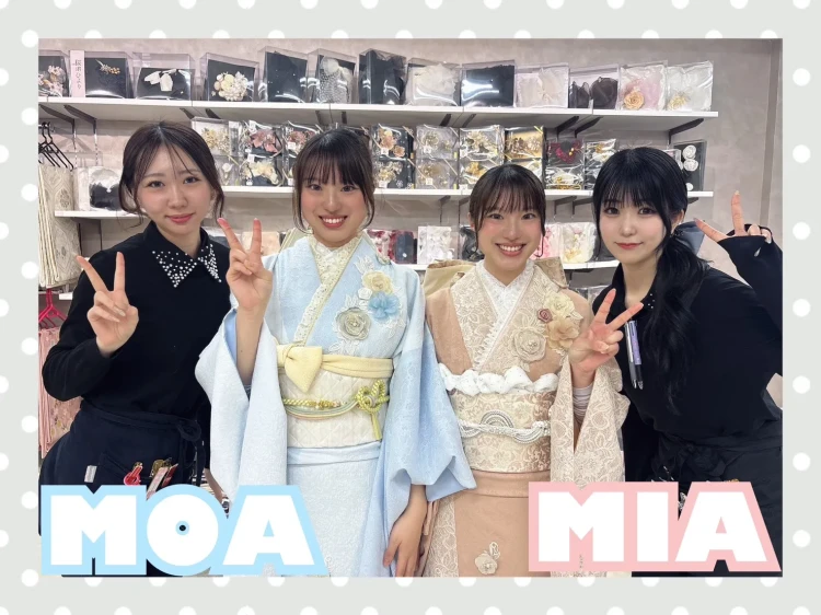 TAKAZENオリジナルミニョンのお振袖を可愛く着てくださった双子のお客様