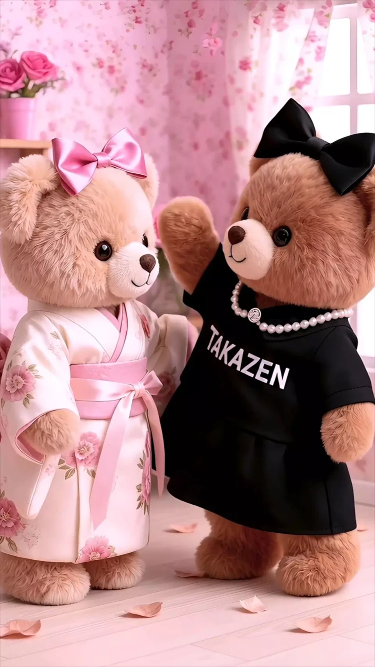 AIくまちゃんを使って振袖コーディネート