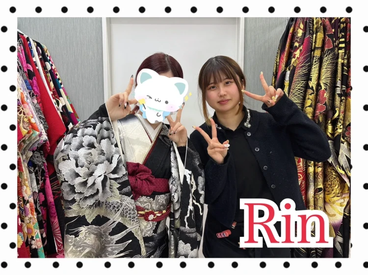 TAKAZEN橿原店にご来店いただいた古典柄お振袖に決定されたお客様コーデ