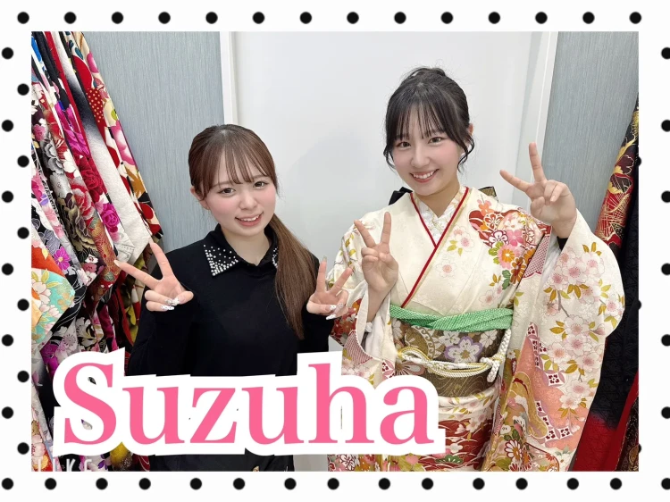 TAKAZEN橿原店にご来店頂いた2028年成人の古典柄お振に決定されたお客様コーデ