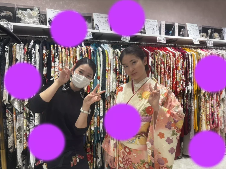 高校の卒業式で着用王道古典振袖の姫ちゃんのご紹介。