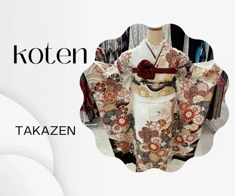 TAKAZEN神戸店　前撮り撮影会　イマドキ　カワイイ　コディネート　振袖　レンタル　袴　　古典　正統派古典　白色振袖