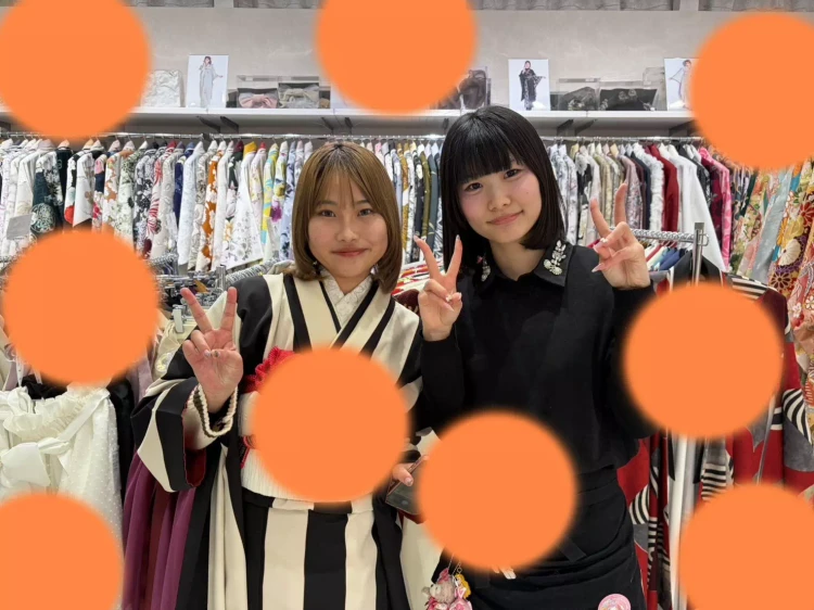 TAKAZEN神戸旧居留地店で白黒モノトーンのレトロでオシャレなコーディネートのお客様のご紹介