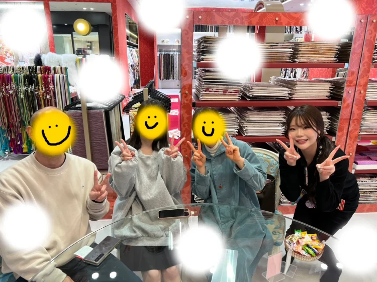 かわいい古典柄振袖