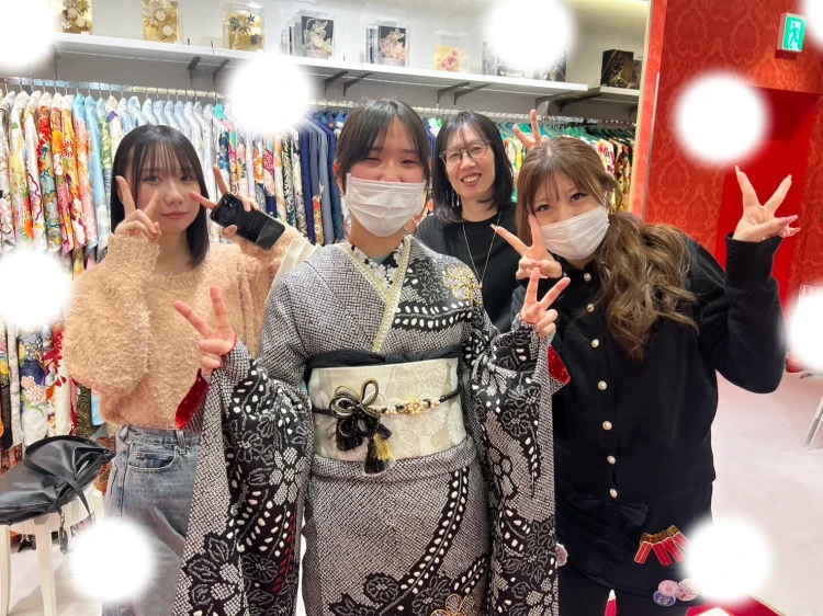 総絞りの豪華な振袖でママ振プラン