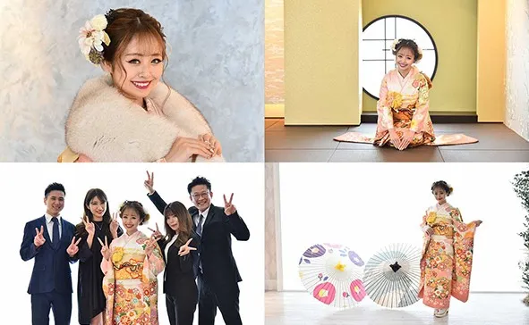 大阪梅田で成人式前撮りでママ振袖撮影をお探しの方