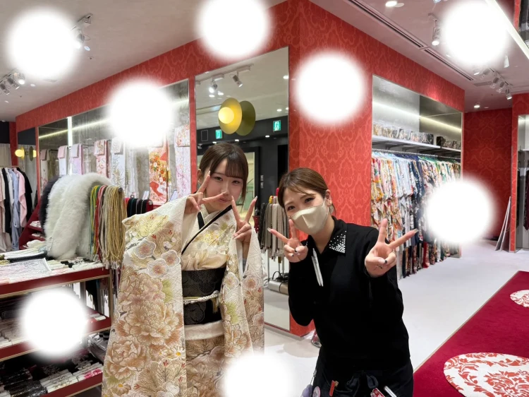 正統派古典柄のキラキラ振袖