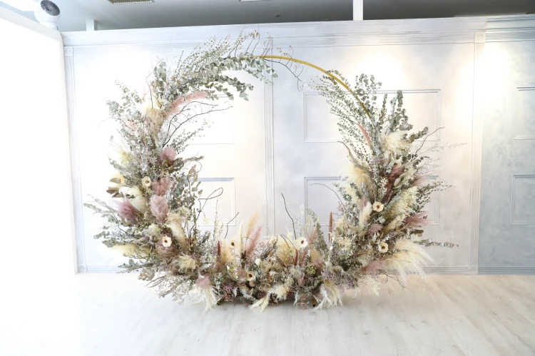 TAKAZEN心斎橋店撮影スタジオ　ドライフラワー背景のご紹介