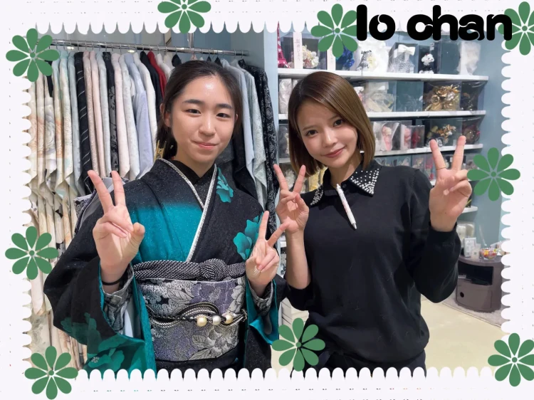 堺市東区の2028年成人モード振袖のご来店姫ちゃんのコーディネート