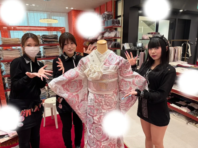 大阪梅田で成人式TAKAZENオリジナルモード振袖