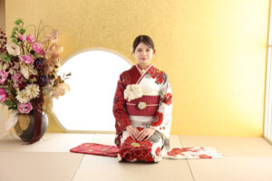 TAKAZEN東京表参道店Flagshipで前撮り撮影会。撮影で使うスタジオのご紹介。畳の背景