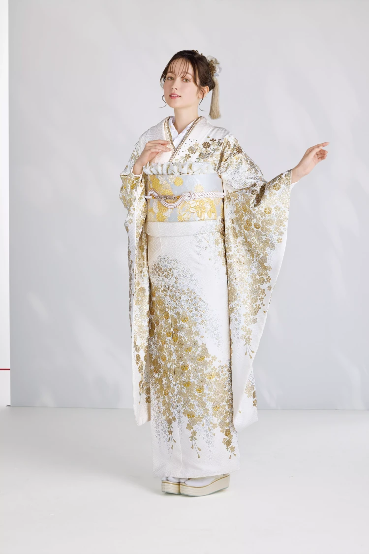 TAKAZEN姫路店　姫路市　加古川　加古川振袖　成人式　振袖　振袖レンタル　イマドキ振袖 　スワロフスキー付振袖　金彩加工振袖　金彩刺繍絞り友禅振袖　ピンク振袖　関芳振袖　最高級金彩絞り友禅振袖　白金振袖　桜柄振袖