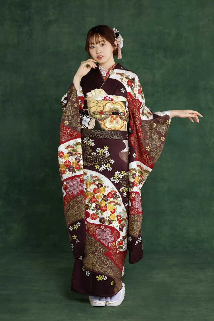 TAKAZEN姫路店　振袖　成人式　古典　加古川振袖　白地振袖　高級振袖　青柳振袖