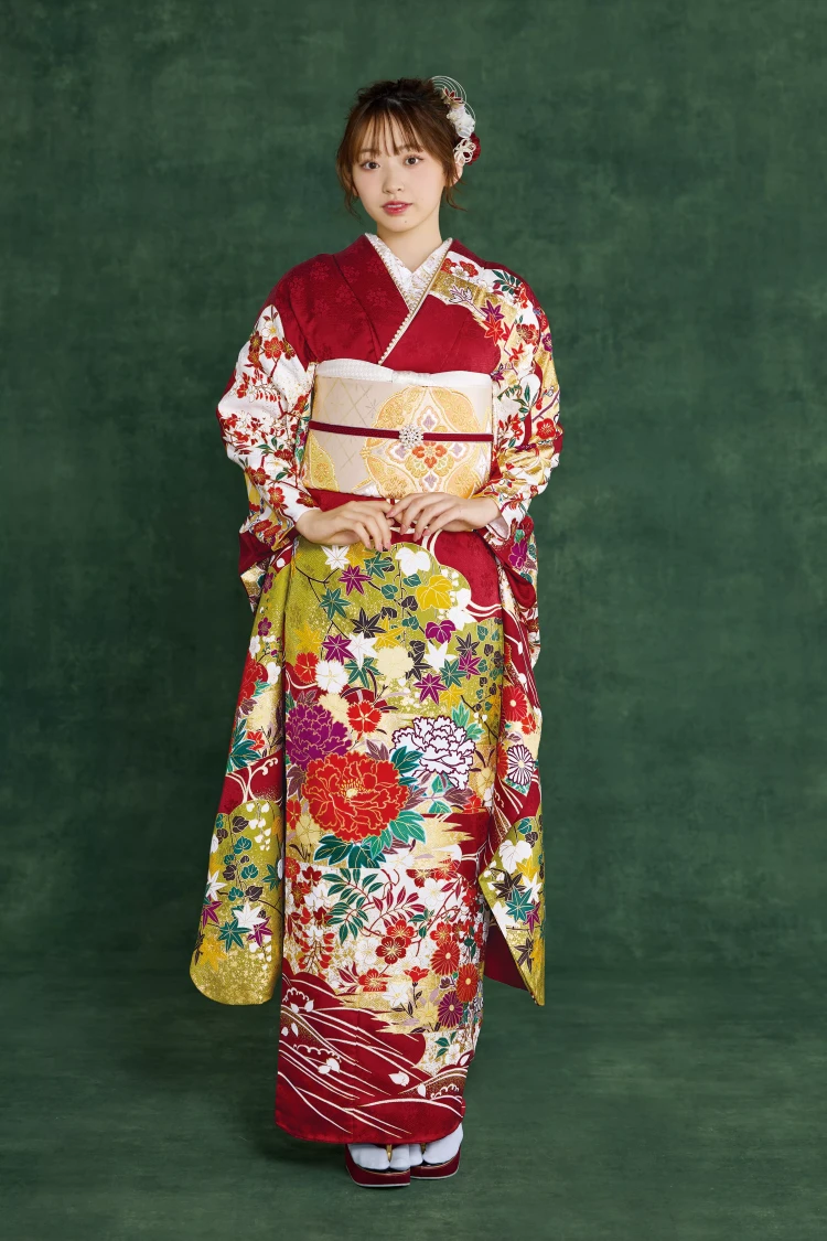 TAKAZEN姫路店　振袖　成人式　古典　加古川振袖　白地振袖　高級振袖　青柳振袖