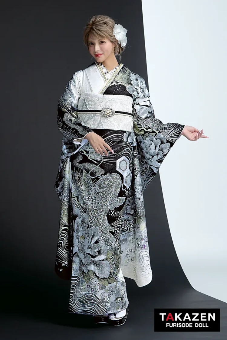 成人式で一番目立つ♡キラキラスワロフスキーのお振袖