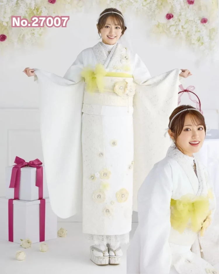 TAKAZENオリジナルの立体花付きミニョンのお振袖のご紹介