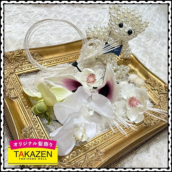 シンプルな髪飾り