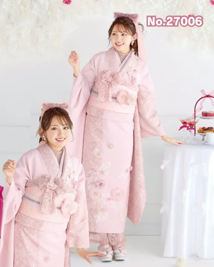 TAKAZENオリジナルの立体花付きミニョンのお振袖のご紹介