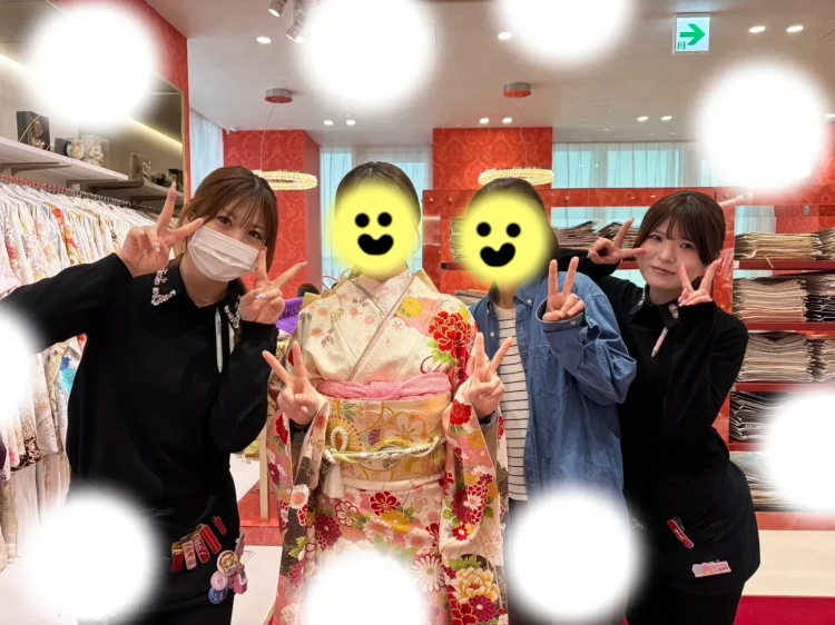 成人式　前撮り　梅田　袴　くすみカラー　かわいい　イマドキ　淡色　古典　タカゼン　撮影