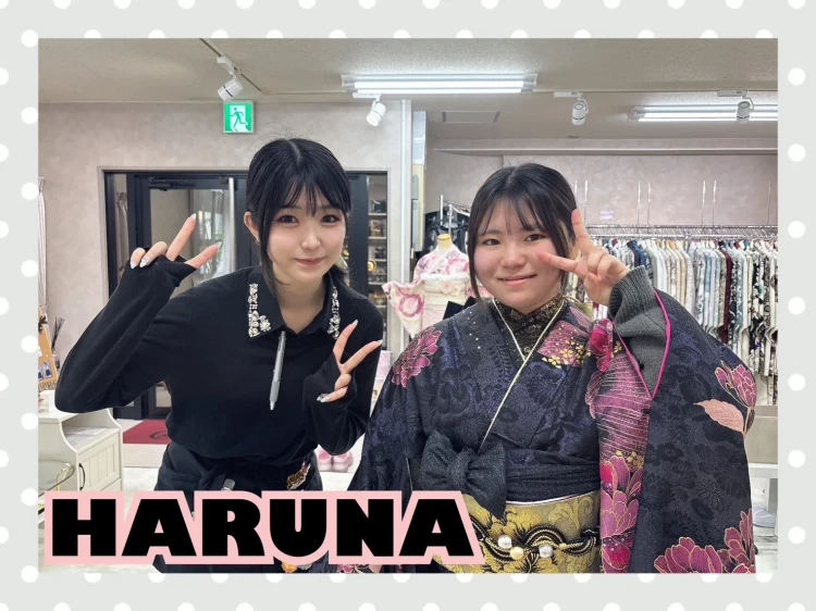 TAKAZEN奈良店でキラキラモードの振袖をおしゃれに着こなしたコーデ