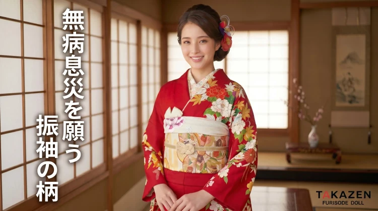 無病息災を願う振袖の柄