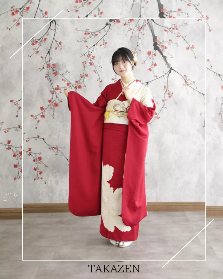 ジャパンモードシリーズ赤地振袖コーデ