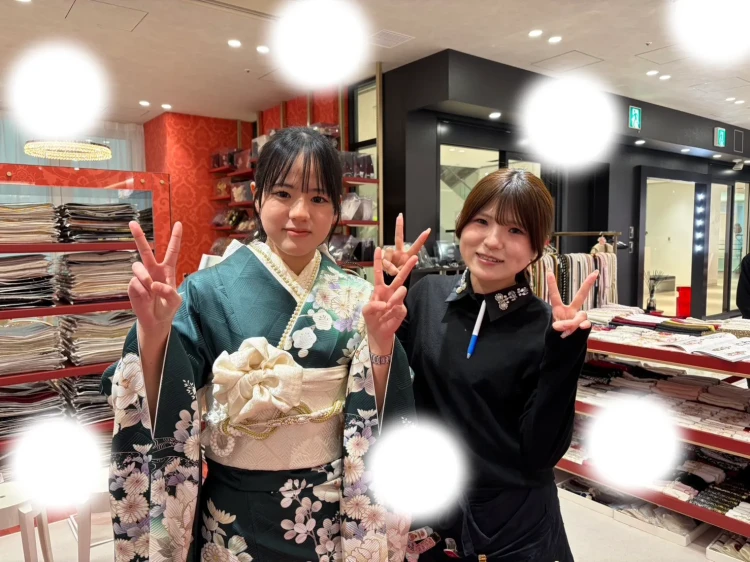 大阪梅田で成人式正統派古典の振袖
