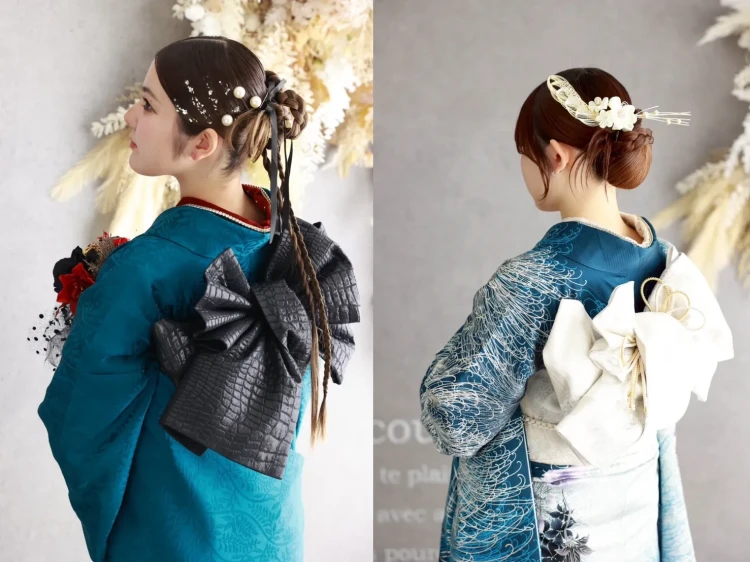 TAKAZEN橿原店の成人式前撮りヘアカタログ。トレンドカチモリヘア。