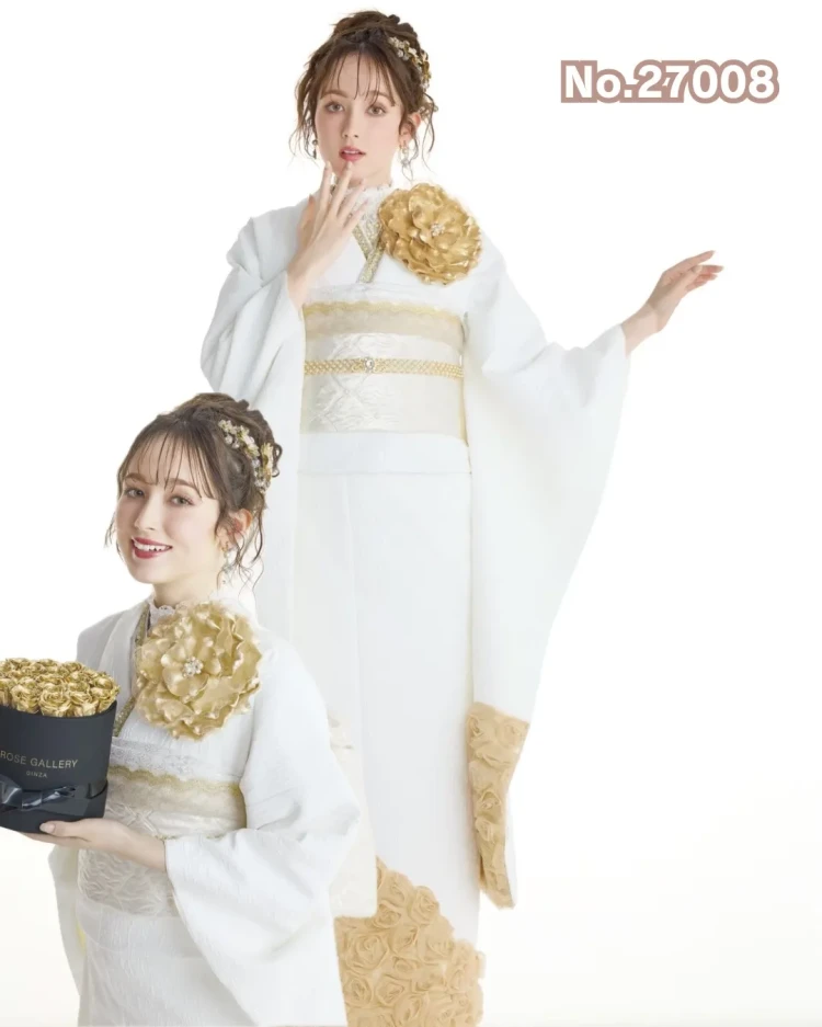 TAKAZENオリジナル立体花付きローズ振袖のご紹介
