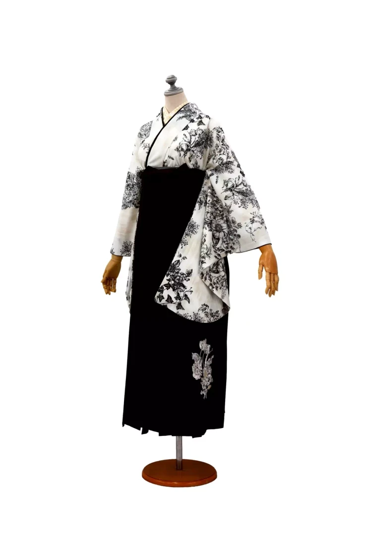 レトロ可愛いクラシック風ブラック袴