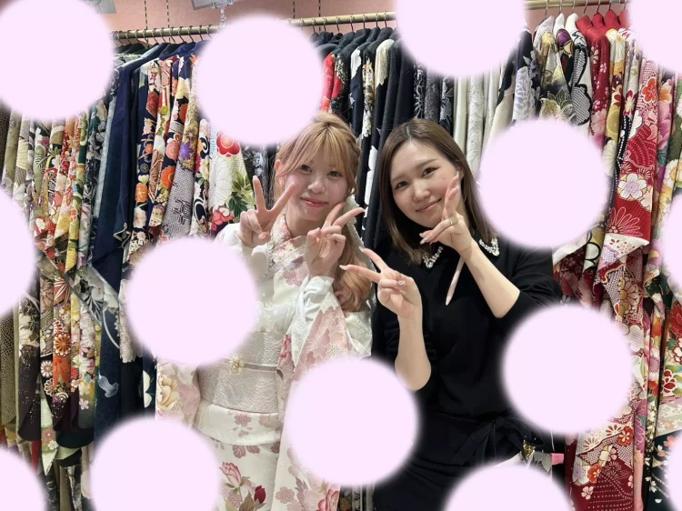 TAKAZEN姫路店　振袖　成人式　古典　くすみカラー　岡山市成人式振袖レンタル　ピンク振袖　かわいい振袖　TAKAZEN振袖　