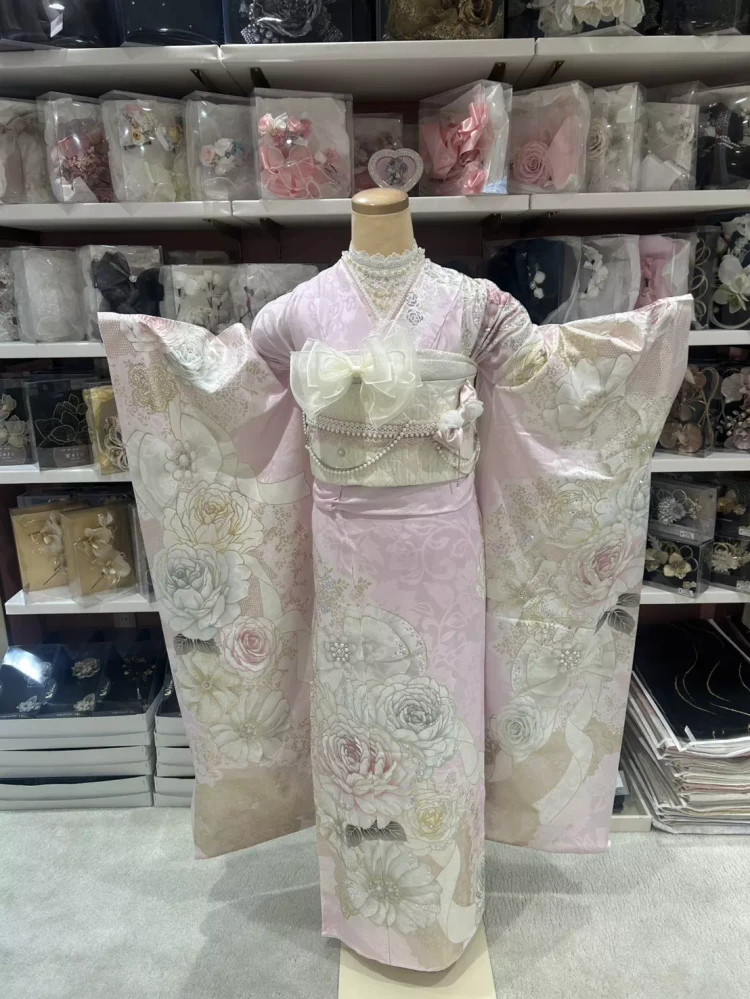 TAKAZEN姫路店　姫路振袖　たつの振袖　加古川振袖　　振袖レンタル　かわいい振袖　タカゼンオリジナル振袖　ピンク振袖　イマドキ振袖