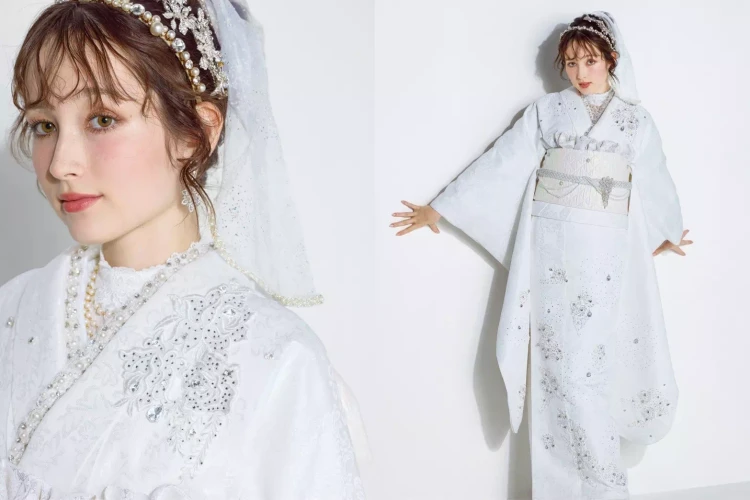 TAKAZEN姫路店　姫路市　加古川市　加古川振袖　たつの振袖　振袖レンタル　成人式　振袖　オートクチュールドレス振袖　純白振袖　白振袖　スワロフスキー付き振袖　キラキラ振袖　目立つ振袖