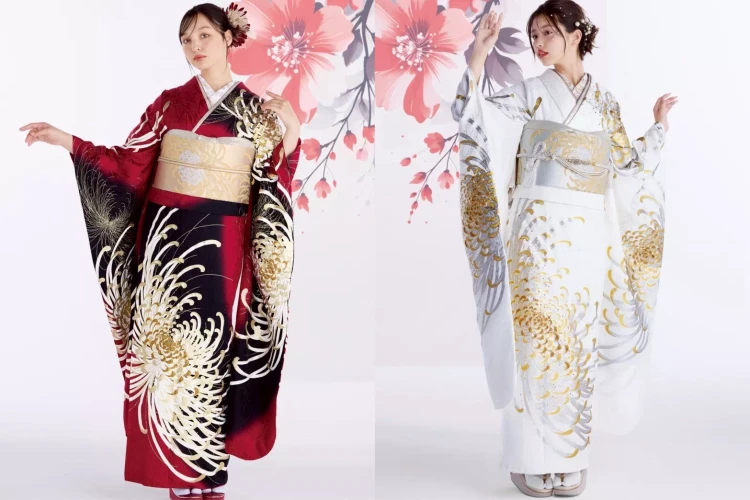 TAKAZEN姫路店　姫路市　加古川市　加古川振袖　たつの振袖　振袖レンタル　成人式　振袖　かっこいい振袖　乱菊振袖　金白振袖　赤黒振袖　スワロフスキー付き振袖