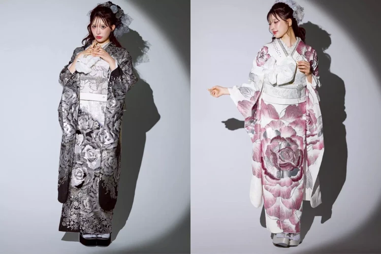 TAKAZEN姫路店　姫路市　加古川市　加古川振袖　たつの振袖　振袖レンタル　成人式　振袖　ギャル振袖　キラキラ振袖　シルバー振袖　ピンク振袖　スワロフスキー付き振袖　タカゼンギャル系振袖　伊藤桃々振袖