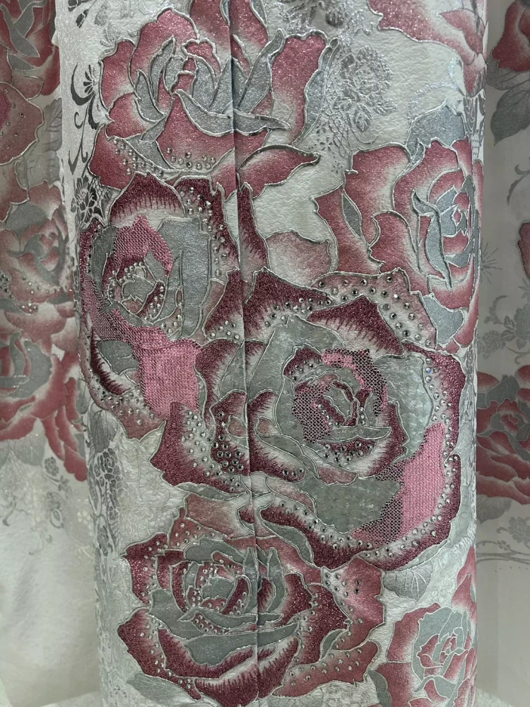 TAKAZEN姫路店　振袖　成人式　姫路振袖　加古川振袖　高砂振袖　キラキラ振袖　スワロフスキー振袖　ピンクバラ振袖　薔薇柄