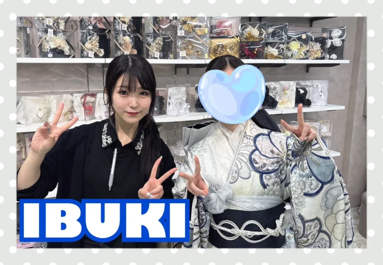 2028年成人　透明感溢れる九重×中村里砂ブランドの寒色系お振袖姫ちゃん🌻🫧