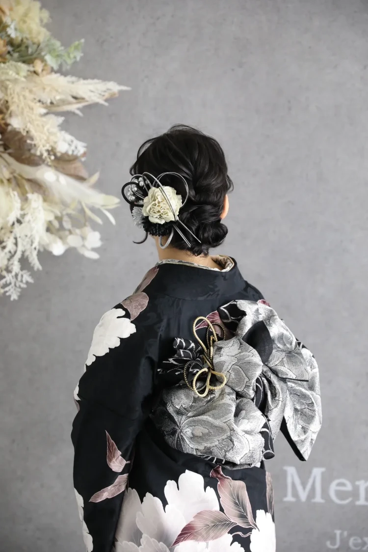 TAKAZEN奈良店で成人式前撮りをされたお客様のバックショット