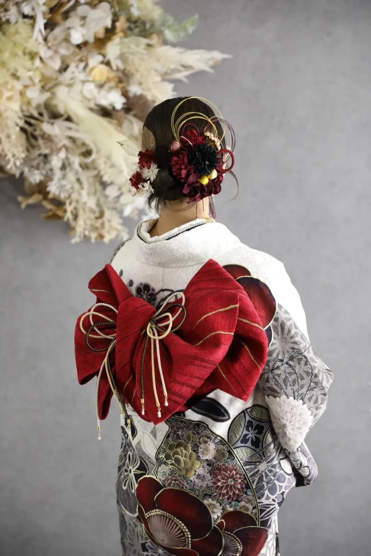 TAKAZEN奈良店で成人式前撮りをされたお客様のバックショット