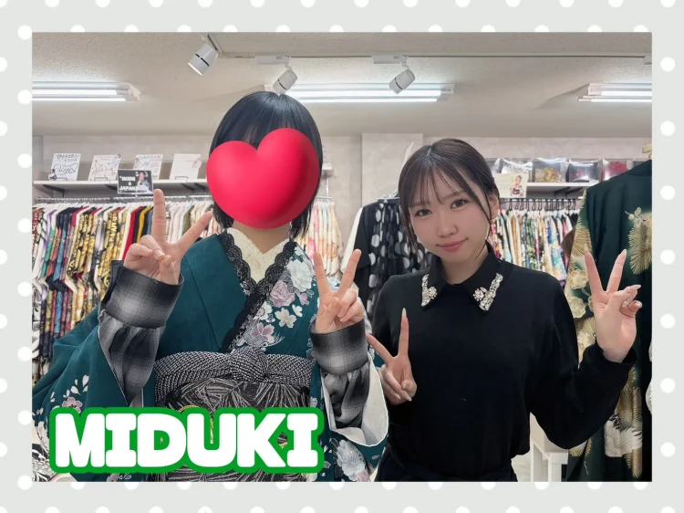 TAKAZEN奈良店で緑色のくすみ古典振袖をご契約いただいたお客様のご紹介。